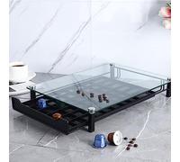 Tiroir pour Capsules de Café, Distributeur de Dosettes de Café - Dimensions: 41 * 29 * 7CM - porte-capsule de café verre transparent transparent