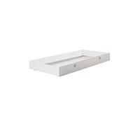 Tiroir pour Lit 90x200cm Blanc Poignées Coeurs - MILADY -
