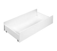 Tiroir pour lit évolutif 14x112x59cm en bois blanc