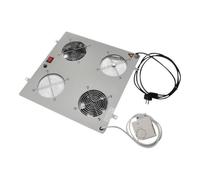 Digitus Unité de ventilation de toit DN-19 FAN-2 – 2 ventilateurs, thermostat – Noir