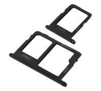 Tiroir SIM pour Samsung Galaxy J6 support 2x carte nano SIM + microSD Noir