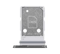 Tiroir SIM pour Samsung Galaxy S25 Edge Dual Nano SIM Remplacement précis Samsung Argent