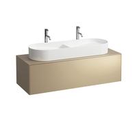 Tiroir Sonar courant, 1 tiroir, convient pour lavabo H812348, H812349, découpe au milieu pour lavabo, H4054710340401, Couleur: Or