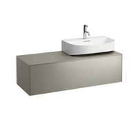 Tiroir Sonar courant, 1 tiroir, convient pour lavabo H816341, H816342, découpe à droite pour lavabo, H4054530340421, Couleur: Titane