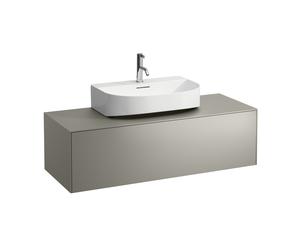 Tiroir Sonar courant, 1 tiroir, convient pour lavabo H816341, H816342, découpe au milieu pour lavabo, H4054510340421, Couleur: Titane