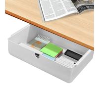 Tiroir Sous Bureau, Organiseurs de Tiroir, Auto Adhésif Rangement Sous Bureau, Cachée Tiroir Sous Meuble, Boîte de Rangement Sous la Table pour Bureau, Maison, école