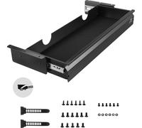 VEVOR Tiroir Coulissant sous Bureau, 740x235x107 mm, Tiroir Organisateur de Rangement de Bureau Caché, Capacité de Charge 5 kg, Espace Économisé pour Maison sous Table, Poste de Travail Assis-debout
