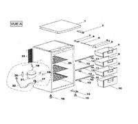 TIROIR SUPERIEUR CONGELATEUR REP9 POUR REFRIGERATEUR CONTINENTAL EDISON - 579A43
