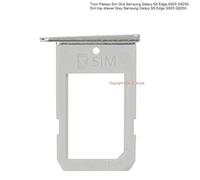 tiroir support carte sim silver pour samsung galaxy s6 edge g925