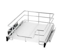 tiroir télescopique bremermann pour meuble de 45 cm avec tiroir de cuisine étagère (chrome)