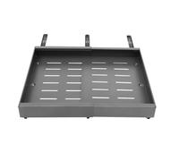 Tiroir télescopique rétractable 1/2 pièces, support de rangement extractible monocouche for articles divers de maison(1Pcs Grey)