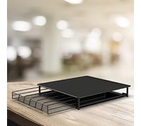 Tiroirs à Capsules de Café, Support Porte Capsules de Café | Base de Machine à Café, Boîte de Rangement pour Stocker les Sachets et Capsules de Café (39 * 35 * 7.5cm 36 Capsules,noir)