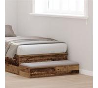 Tiroirs De Lit Avec Tiroir Bois Ancien 90 X 36,5 X 16,5 Cm Vidaxl