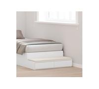 vidaXL Tiroirs de lit Blanc 90 x 36,5 x 16,5 cm Bois d'ingénierie, Rangement généreux, déco Minimaliste, Meuble stylé pour Chambre, tiroir Moderne avec Ouverture Push