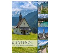 TIROL DU SUD Idylle et monuments historiques, Version française (Calendrier mural 2026 DIN A4 portrait), Calendrier CALVENDO mensuel
