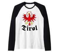 Tirol T-Shirt avec Aigle tyrolien pour Homme et Femme Manche Raglan