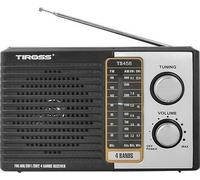 Tiross R?cepteur radio Tiross TS-458 (FM, AM), Radio, Argent, Noir