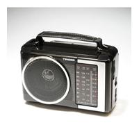 Tiross TS-460 Radio portable FM à piles avec lecteur CD et cassette - Noir