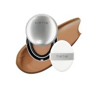 TIRTIR Fond De Teint Coréen Aura Glow Silver Cushion, Taille Mini (0,15 Oz Liq.) 43N Deep Cocoa