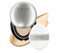 TIRTIR Fond De Teint Mask Fit Aura Silver Cushion, Finition Semi-Brillante, Couverture Naturelle, Hydratant, Léger (Sable 23 N, Taille Normale, 0,63 Oz Liq.) 23N Sand_New