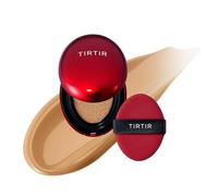 TIRTIR Mini Size Mask Fit Red Cushion Foundation, Couverture Complète, Légère, Finition Satinée Et Brillante, Couverture De Tatouage À Construire (0,15 Fl Oz) 30N Rich Honey
