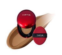 TIRTIR Mini Size Mask Fit Red Cushion Foundation, Couverture Complète, Légère, Finition Satinée Et Brillante, Couverture De Tatouage À Construire (0,15 Oz Liq.) 43N Deep Cocoa