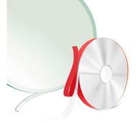 Tiruiya Lèvre d'étanchéité en silicone pour plaque de cheminée, plaque de fond en verre, plaque de four, plaque de sol, plaque de cheminée, autocollante en (5m x 2 pack)