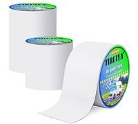 Tiruiya Ruban pour Caravane, Ruban étanche Blanc en butyle, Bande etancheite autocollante bitumeuse pour RV, Camping-Car, toiture, Bateau réparer Les Fuite (10cm x 15m x 1roll)