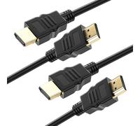 Tiryns 2 Pack 4K Câble HDMI 2.0 0,5M Haute Vitesse Ethernet 4K@60Hz 18Gbps 2160P/1080P ARC UHD HDR 3D Full HD Compatible avec PS5 PS4 PS3 Lecteur Blu-ray Xbox 360 PC Ampli TV Écran 50cm
