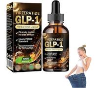 Tirzepatide GLP-1 Liquide oral à base de plantes, gouttes de Moringa Glp-1, gouttes naturelles avancées de soins corporels, gouttes de moringa pour homme et femme, soin raffermissant de la peau et du