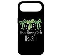 Tis a Blessing to be Irish Blessing St Patricks Coquette Bow Coque pour iPhone Air