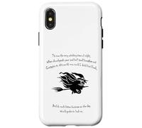 Tis Now The Witching Time of Night Citation de Shakespeare Noir Coque pour iPhone X/XS