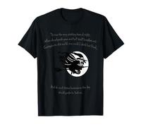 Tis Now The Witching Time of Night Citation de Shakespeare Noir T-Shirt