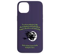 Tis Now The Witching Time of Night Citation de Shakespeare Vert Coque pour iPhone 14 Plus