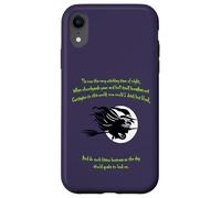 Tis Now The Witching Time of Night Citation de Shakespeare Vert Coque pour iPhone XR
