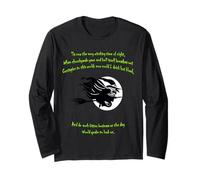 Tis Now The Witching Time of Night Citation de Shakespeare Vert Manche Longue