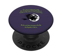 Tis Now The Witching Time of Night Citation de Shakespeare Vert PopSockets PopGrip Adhésif