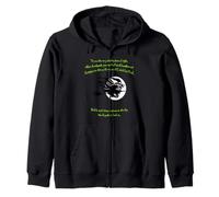 Tis Now The Witching Time of Night Citation de Shakespeare Vert Sweat à Capuche