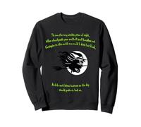 Tis Now The Witching Time of Night Citation de Shakespeare Vert Sweatshirt