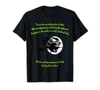 Tis Now The Witching Time of Night Citation de Shakespeare Vert T-Shirt