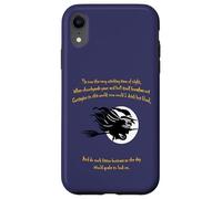 Tis Now The Witching Time of Night Shakespeare Citation Jaune Coque pour iPhone XR
