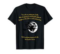 Tis Now The Witching Time of Night Shakespeare Citation Jaune T-Shirt
