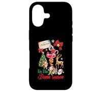 Tis The Damn Season Cocktail de Noël Père Noël Renne Elfe Coque pour iPhone 17
