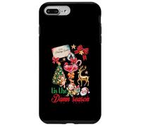 Tis The Damn Season Cocktail de Noël Père Noël Renne Elfe Coque pour iPhone 7 Plus/8 Plus
