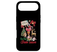 Tis The Damn Season Cocktail de Noël Père Noël Renne Elfe Coque pour iPhone Air