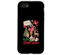 Tis The Damn Season Cocktail de Noël Père Noël Renne Elfe Coque pour iPhone SE (2020) / 7/8
