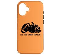 Tis The Damn Season Football Fall Touchdown Game Day Sports Coque pour iPhone 16