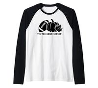 Tis The Damn Season Football Fall Touchdown Game Day Sports Manche Raglan
