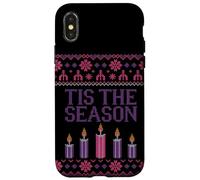 Tis The Season Advent Carême de Noël Coque pour iPhone X/XS