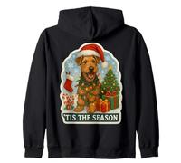 Tis The Season Airedale Terrier Chien Merry Christmas Holiday Sweat à Capuche